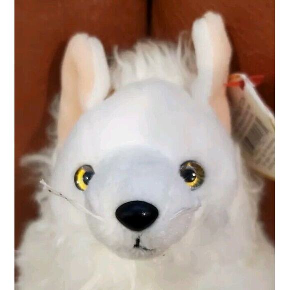 2002 TY Snocap Arctic Fox Dog Stuffed Animal Plush Toy Winter Home Decor - Picture 6 of 16